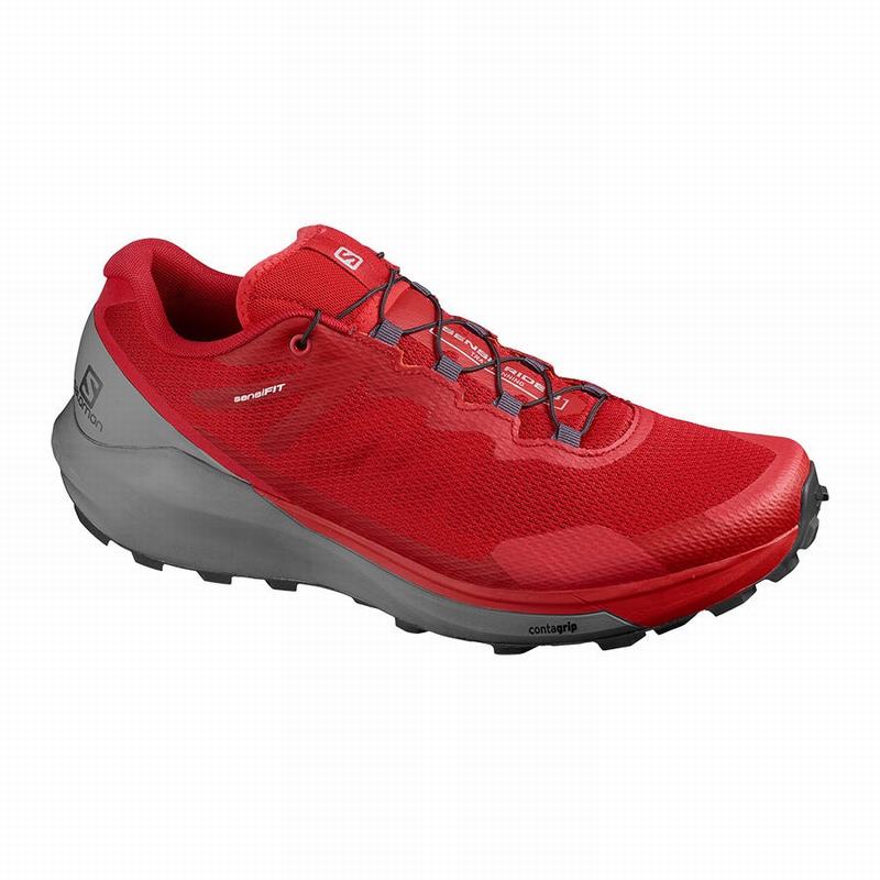 SALOMON SENSE RIDE 3 Philippines - Men's Trail Running Shoes - Red | 841539-QXP